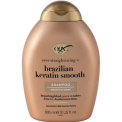 تصویر شامپو و نرم کننده کراتین برزیلی بدون سولفات حجم ۳۸۵ میلی‌لیتر 