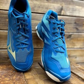 تصویر کفش کتونی ورزشی تخصصی والیبال هندبال میزانو ویوو لایتنینگ Mizuno Wave Lightning Z6 اورجینال اصل 