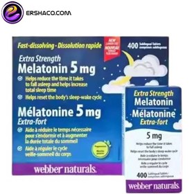 تصویر ملاتونین وبر نچرالز 5 میلی گرم ۴۰۰ عددی Webber naturals Melatonin400