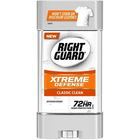 تصویر دئودورانت ژله ای رایت گارد مدل XTREME DEFENSE رایحه CLASSIC CLEAN RIGHT GUARD XTREME DEFENSE CLASSIC CLEAN 72HR DEODORANT