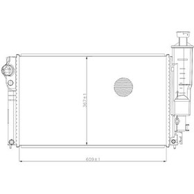 تصویر رادیاتور آب پژو پارس ۲۰۰۰ سی سی کوشش رادیاتور آلومینیومی 