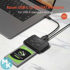 تصویر آداپتور هارد دیسک IDE SATA به USB C برند Alxum مدل AX-S104A 