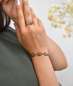 تصویر دستبند و انگشتر مسی 