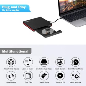 تصویر دی وی دی رایتر اکسترنال مدل Rioddas BT669 