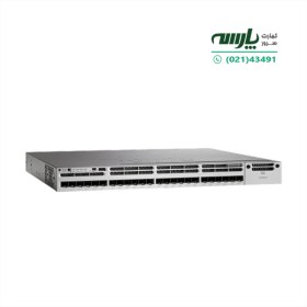 تصویر سوییچ سیسکو مدل WS-C3850-24S-S استوک Cisco WS-C3850-24S-S 24Port Switch Stock