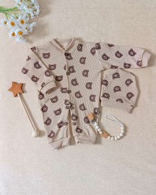 تصویر سرهمی نوزادی کبریتی طرح خرس سایز ۱ تا ۳ 