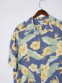 تصویر پیراهن هاوایی آستین کوتاه مردانه طرح دار سایز مدل61097 