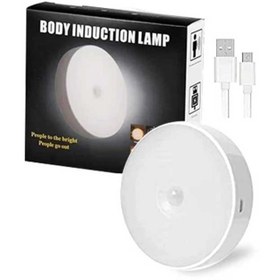 تصویر چراغ مگنتی سقفی و دیواری سنسوردار شارژی Ceiling and wall magnet lamp with rechargeable sensor