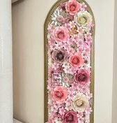 تصویر گل رز دیواری - 10 سانتی متر / صورتی ا Decorative Rose Decorative Rose