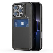 تصویر کاور چرم جاکارتی مگ سیف آیفون 16 پرو مکس Rafi II برند Dux Ducis 