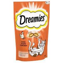 تصویر تشویقی گربه دریمیز طعم مرغ 60 گرم Dreamies Treat With Chicken 60g