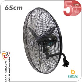 تصویر پنکه صنعتی برنازی سایز 65 (دیواری) . BORNAZI 