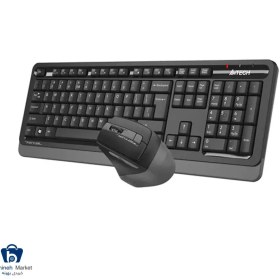 تصویر کیبورد و ماوس بی‌سیم ای فورتک مدل FG1035 A4tech FG 1035 2.4G Wireless Desktop Keyboard and Mouse