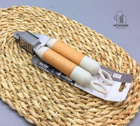 تصویر سیر له کن دسته چوبی 