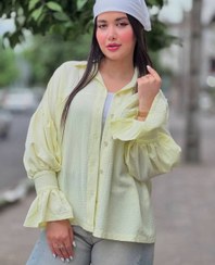 تصویر شومیز ماتینا فری سایز مناسب ۳۶ تا ۴۴ رنگ سفید و صورتی 