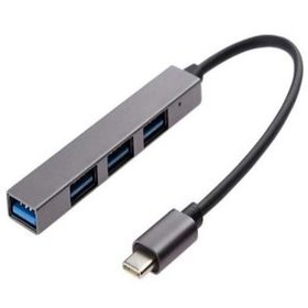 تصویر هاب 4 پورت Type-C USB3 پی نت T-3611 Pnet T-3611 hub