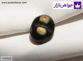 تصویر نگین عقیق سیاه باباقوری کد 142008 