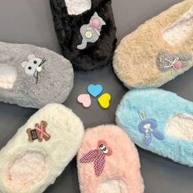 تصویر پاپوش خز بچه گانه 