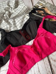 تصویر سوتین زیوس کش باریک بالا گیپور طرح پلنگی 