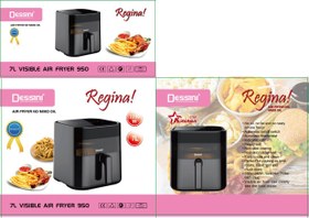 تصویر سرخ کن بدون روغن دسینی مدل 950 dessini vsibile air fryer 950