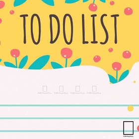 تصویر تابلو وایت برد شیشه ای برنامه ریزی ( TO DO LIST ) مدل N-97414 