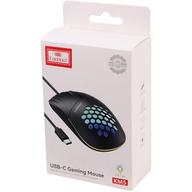 تصویر ماوس گیمینگ USB Type-C ارلدام مدل ET-KM5 Earldom ET-KM5 Gaming Mouse