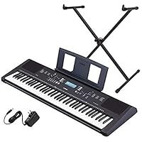 تصویر بسته صفحه کلید قابل حمل 76 کلید یاماها PSR-EW310 با پایه و منبع تغذیه Yamaha PSR-EW310 76-key Portable Keyboard Bundle with Stand and Power Supply