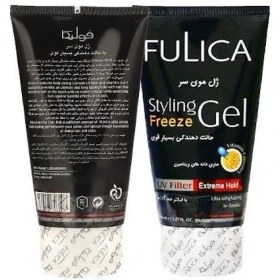 تصویر ژل موی سر فولیکا مشکی بسیار سخت 