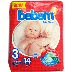 تصویر پوشک ببم مدل New سایز 3 بسته 14 عددی ا Bebem New Size 3 Diaper Pack of 14 Bebem New Size 3 Diaper Pack of 14