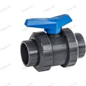 تصویر شیر توپی upvc مهره ماسوره ای دو سر دنده ویسپار سایز 110 