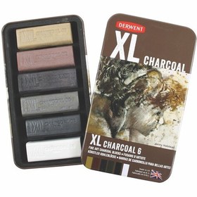 تصویر زغال فشرده XL درونت 6 رنگ XL Charcoal Blocks 