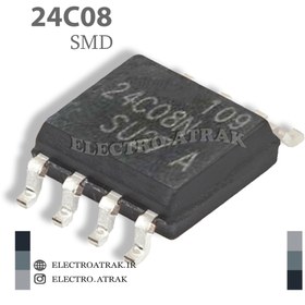 تصویر تراشه حافظه آیسی 24C08 - DIP IC EEPROM 24C02