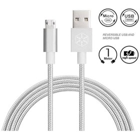 تصویر کابل شارژ سیلوراستون CPU01S طول 180 سانتی متر OTG Cable SilverStone CPU01S 180 cm