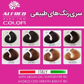 تصویر رنگ مو بدون آمونیاک آلفرد 100 میل Alfred Hair Color No Ammoniac 100ml