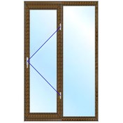 تصویر پنجره دو جداره ابعاد ۱۶۰۰*۱۵۰۰ 