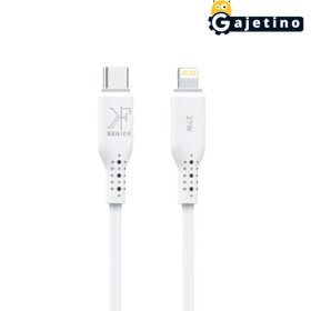 تصویر کابل شارژ تایپ سی به لایتنینگ کی اف سنیور مدل KF Senior S19 Type-C to Lightning Cable 