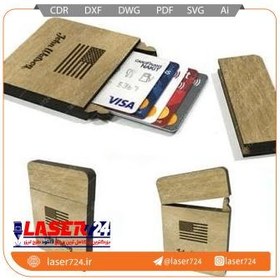 تصویر جا کارتی چوبی 