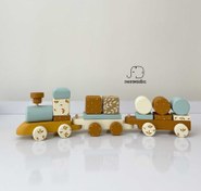 تصویر قطار چوبی 