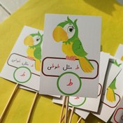 تصویر گیفت حرف ط مثل طوطی تاپر حرف ط - کارت 