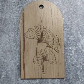 تصویر تگ چوبی برگ گینکو 