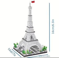تصویر لگو 2110 تایی طرح برج ایفل 
