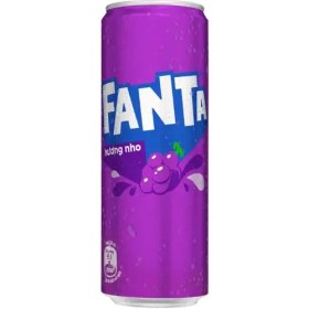 تصویر نوشابه قوطی ویتنامی فانتا FANTA Grape Soft Drink Can با طعم انگور 320 میل 