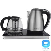 تصویر چای ساز تکنو مدل TE985 ظرفیت ۱.۷ لیتر با کتری استیل 