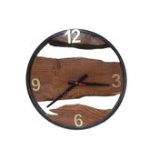 تصویر قیمت و خرید ساعت دیواری چوبی سایز 30 مدل T0174 - چوبی سرا 