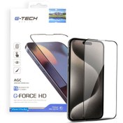 تصویر محافظ صفحه نمایش شیشه‌ای iPhone 15 Pro Max برند G-TECH مدل G-FORCH HD iPhone 15 Pro Max G-TECH G-FORCH HD tempered Glass Screen