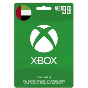 تصویر گیفت کارت ایکس باکس 99 درهم امارات (UAE) 