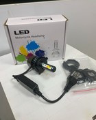 تصویر هدلایت چهار رنگ فلزی مخصوص تمامی موتور سیکلت ها LED LIGHT KIT