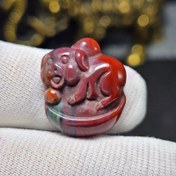 تصویر کاروینگ سنگ طبیعی سنگ خون معدنی کد 36297 