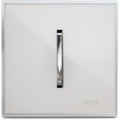 تصویر کلید و پریز ویرا مدل شهاب سفید زه نقره ای 