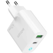 تصویر شارژر دیواری 65 وات اکستروم مدل AXTROM 65W WALL CHARGER AWC65WPQ-W با گارانتی 18 ماه شرکتی 